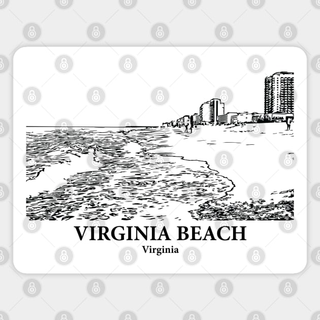 Virginia Beach - Virginia Magnet by Lakeric